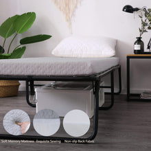 Load image into Gallery viewer, Rollaway Guest Bed Cot Fold Out Bed,Grey